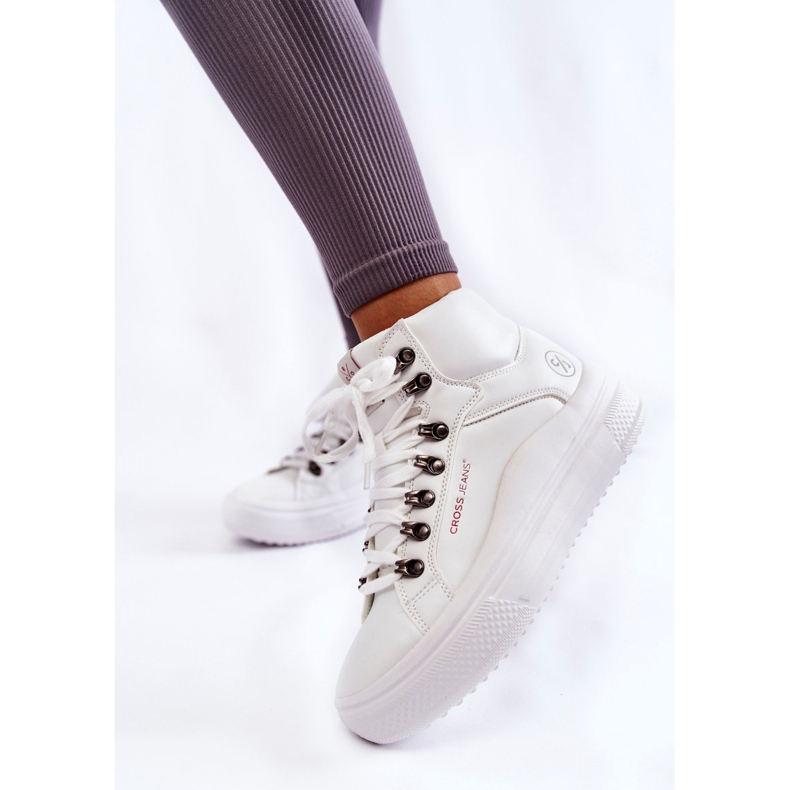 Damen High Sneakers Cross Jeans KK2R4028C Weiß 1
