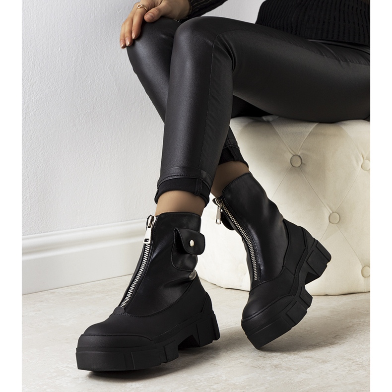 Producent Niezdefiniowany Schwarze Vintella-Stiefel für Damen 1