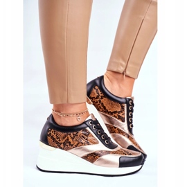 GOE Damen Sportschuhe Sneakers Schwarz Leder GG2N3044 2