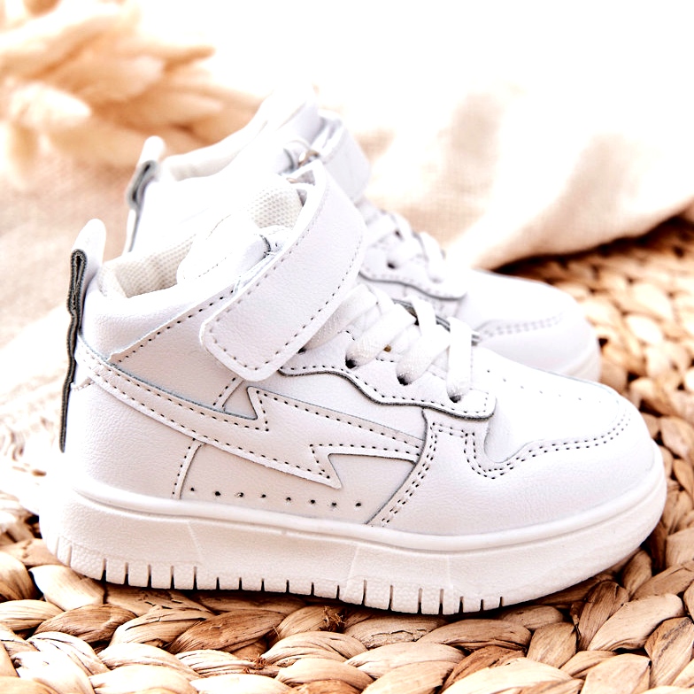 Hohe Sportschuhe für Kinder in Weiß 2