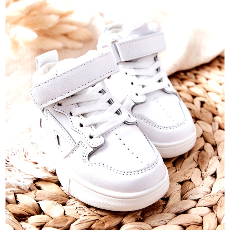Hohe Sportschuhe für Kinder in Weiß 1