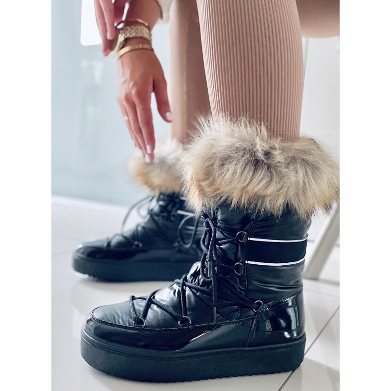 BM Schneestiefel von Amerie Black für Damen schwarz 2