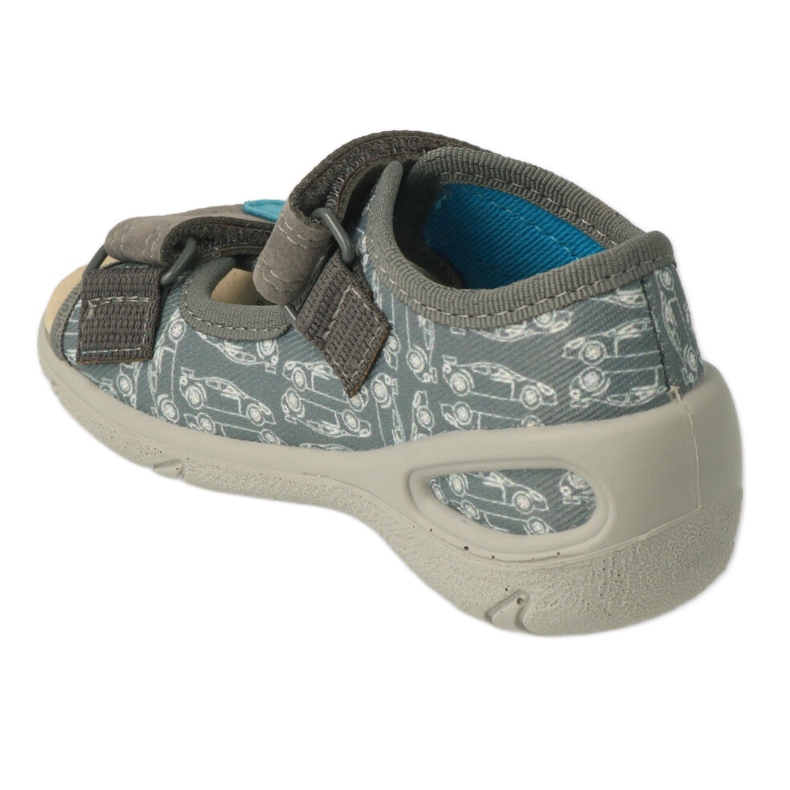 Befado Kinderschuhe VE 065P169 Grau blau 2