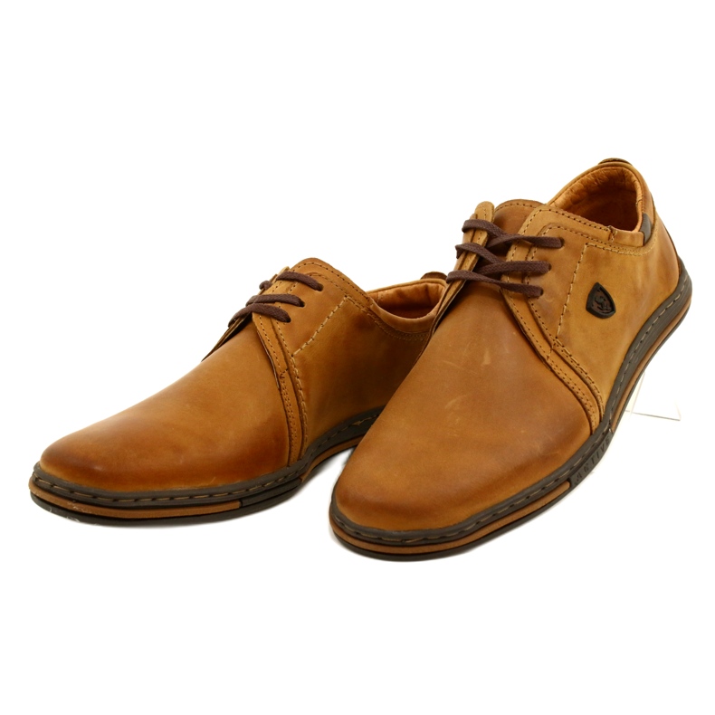Polbut 343 Herren-Lederschuhe in Camel braun 2