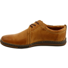 Polbut 343 Herren-Lederschuhe in Camel braun 1