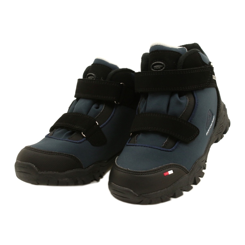 American Club Softshell-Stiefel mit WT69 Navy-Membran schwarz marineblau 2