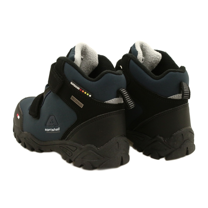 American Club Softshell-Stiefel mit WT69 Navy-Membran schwarz navy blau 3