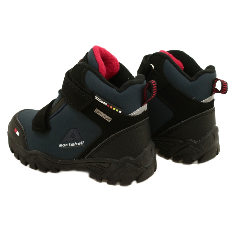 American Club Softshell Boys mit einer wt70 dunkelblauen Membran schwarz 3