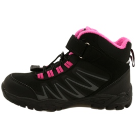 American Club Softshell-Stiefel mit WT107-Membran Schwarz / Pink rosa 1
