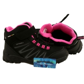 American Club Softshell-Stiefel mit WT107-Membran Schwarz / Pink rosa 4