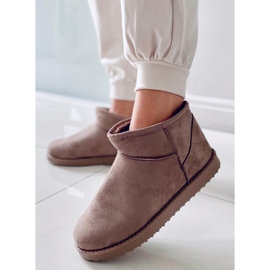 PA1 Emusy kurze Schneestiefel von Aliana Khaki beige 1