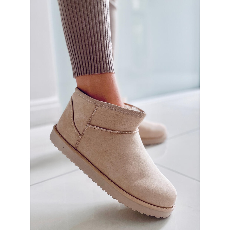 PA1 Emusy kurze Schneestiefel von Aliana Beige 1