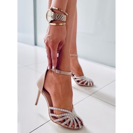 PA1 Pins mit Diamond Khaki-Steinen beige 1