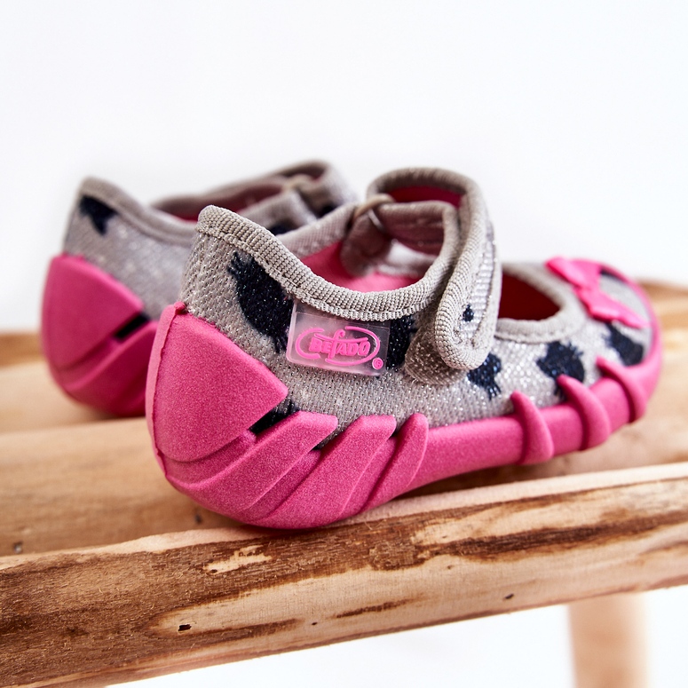 BEFADO S.A. Befado Ballerinas Cats 109N247 Grau-Rosa 1