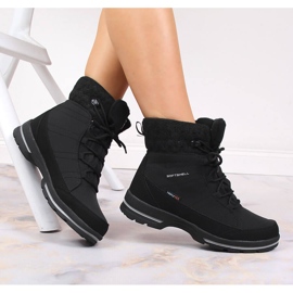 Wasserdichte Trekking-Schneeschuhe von American Club schwarz 1