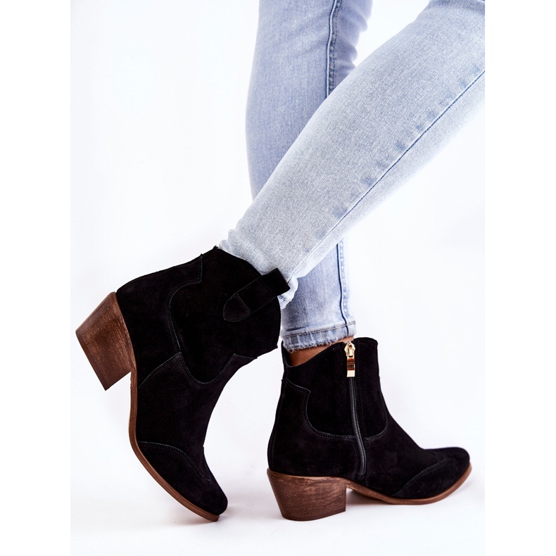 Lewski Shoes Damen Booties Spitz Lewski Schuhe 3236 Schwarz 2