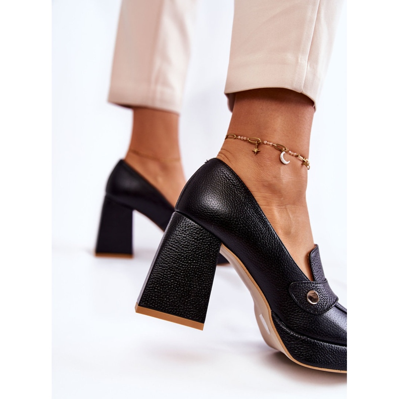 Lewski Shoes Lederpumps Lewski Schuhe 3195/2 Schwarz 2