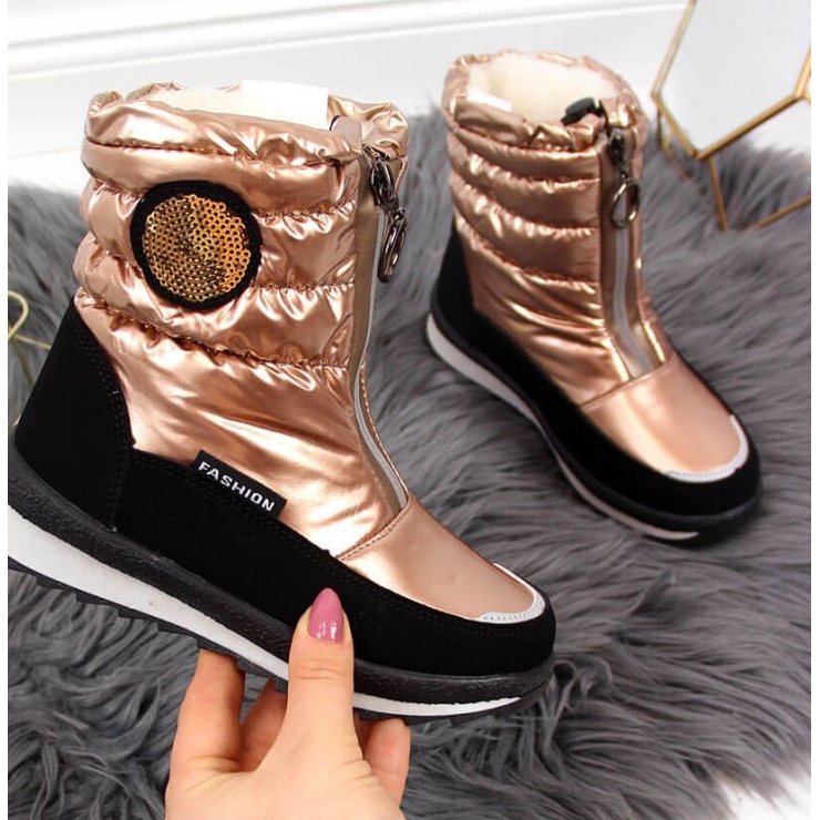 Wasserdichte Schneeschuhe Jr EVE323C gold weiß golden 1