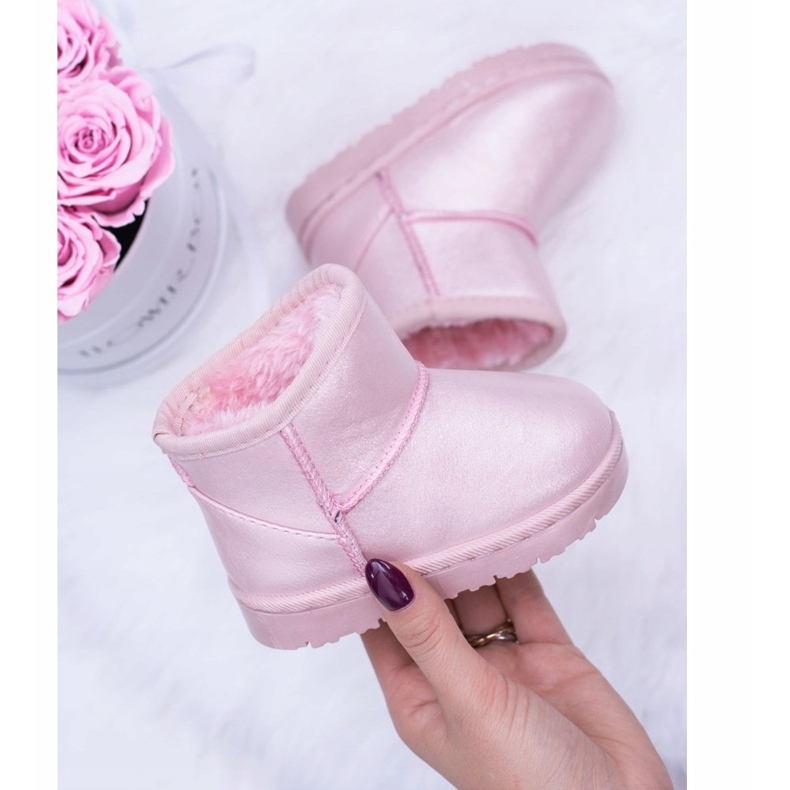 FRROCK Warme rosa Schneeschuhe für Kinder Scooby 2022-1C / 2C / 3C 2