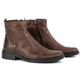 Polbut Isolierte Winter-Chelsea-Stiefel für Herren 252 braun 2
