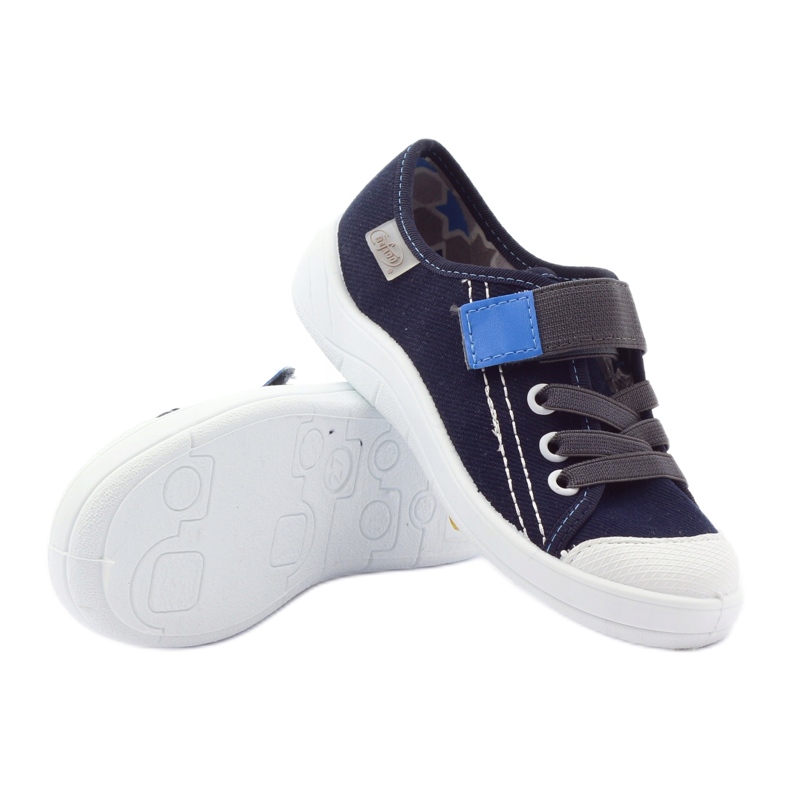 Hausschuhe Jungen Turnschuhe, Rüben, Befado 251x047 weiß mehrfarbig blau grau 4