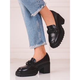 Schwarzer Vinceza Damen-Slipper mit hohem Absatz 1