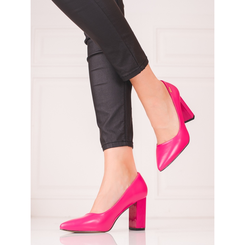 Pumps für Frauen auf der Shelovet Fuchsia Post rosa 1