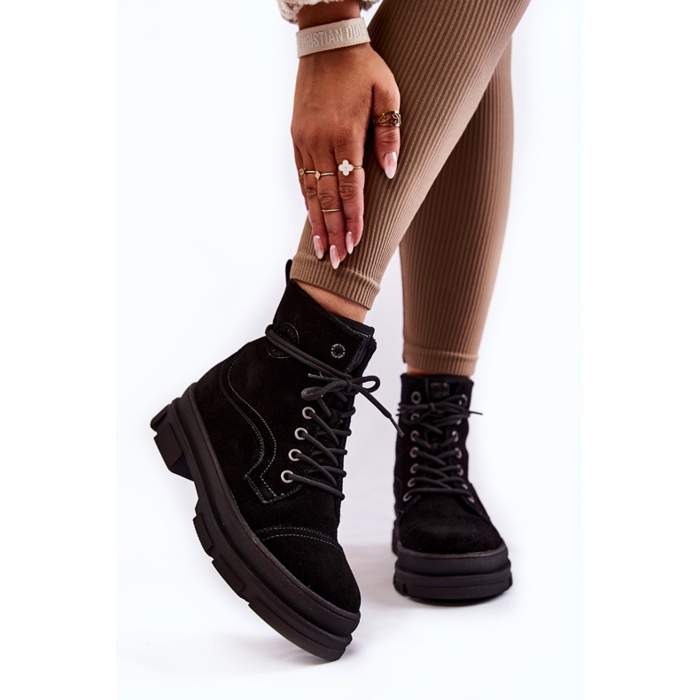 Wildleder Warme Stiefel Big Star KK274525 Schwarz 1