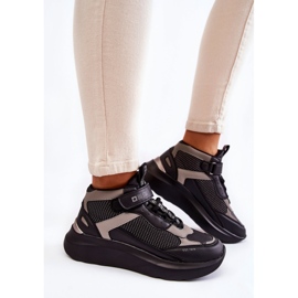 Damen Sportschuhe Memory Foam System Big Star KK274403 Schwarz 2