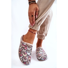 Hausgemachte Hausschuhe in Katzen Inblu GF-12-011 Beige braun mehrfarbig 1