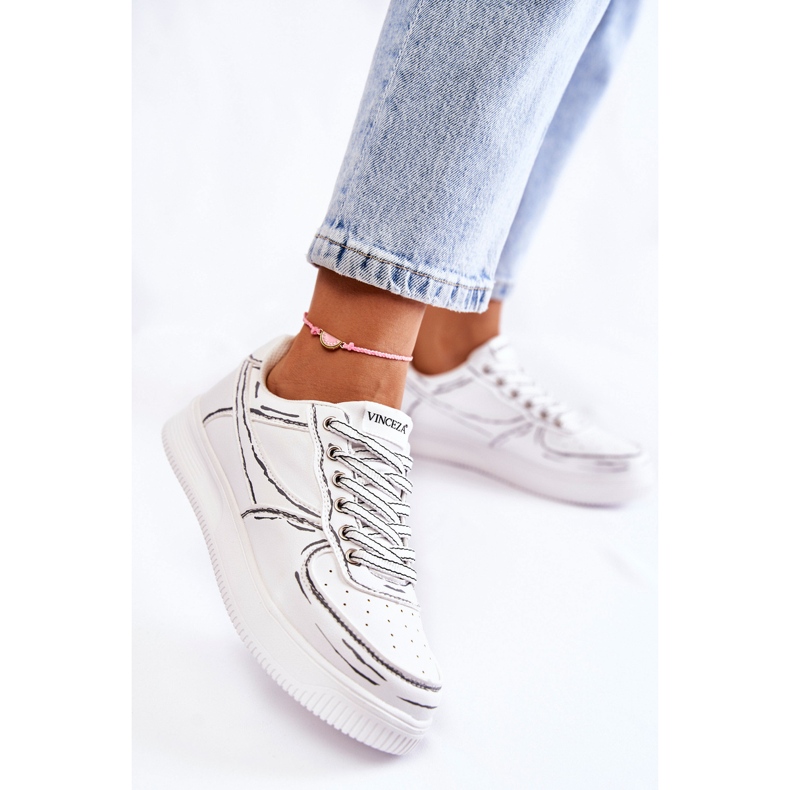 Vinceza Niedrige Sportschuhe für Damen Weiß Solveig 1