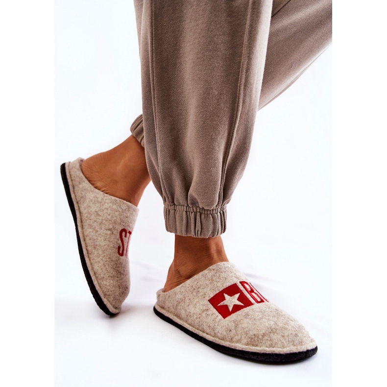 Hausschuhe Big Star KK276021 Beige 2