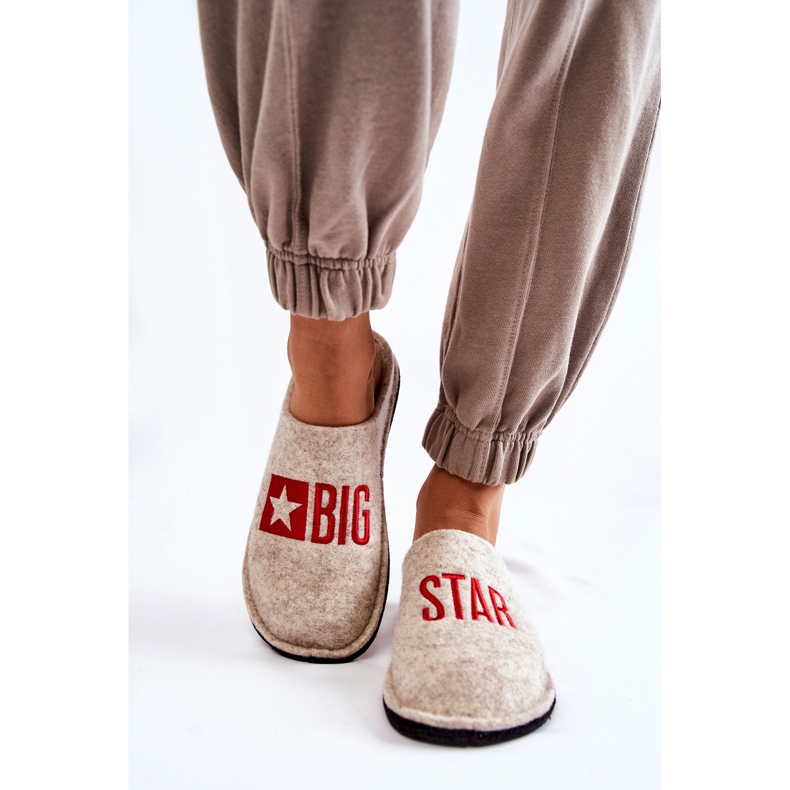 Hausschuhe Big Star KK276021 Beige 1