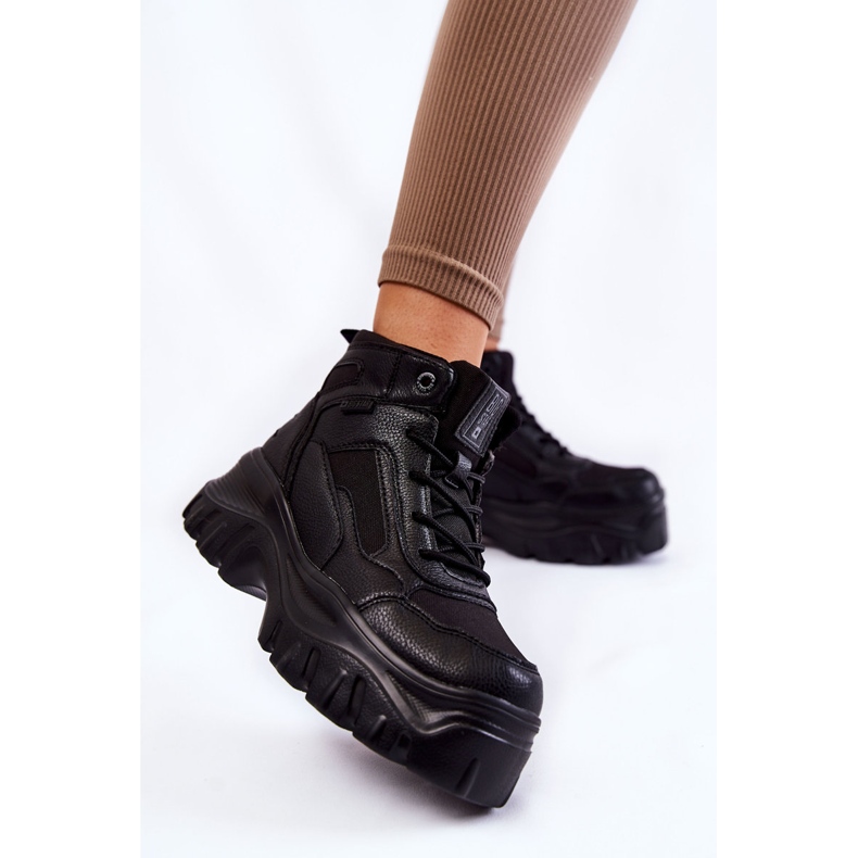 Modische Stiefel Memory Foam Big Star KK274371 Schwarz 2