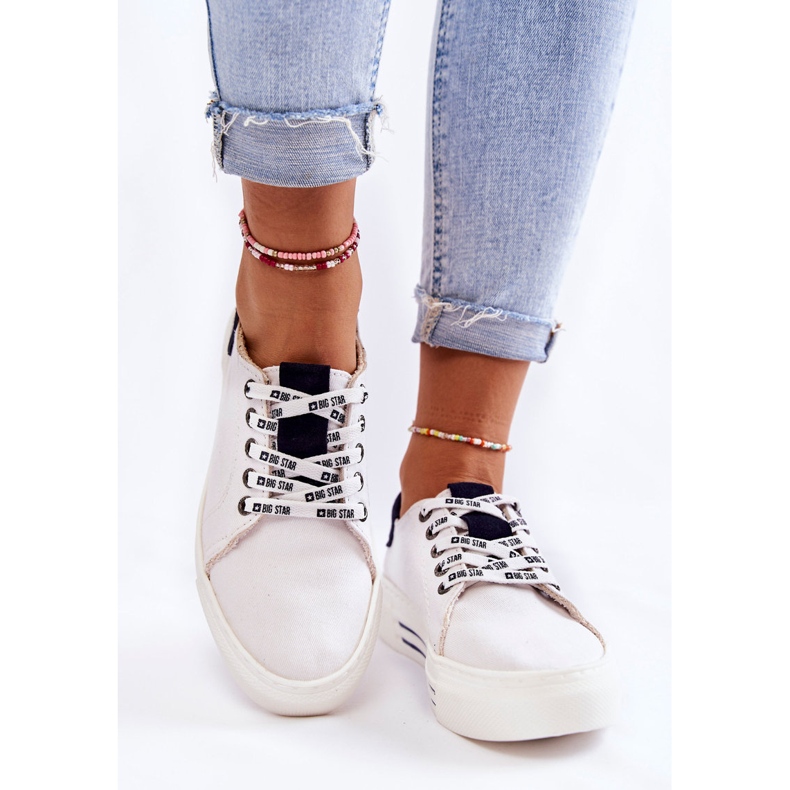 Damen Sneakers Memory Foam System Big Star KK276002 Weiß 2