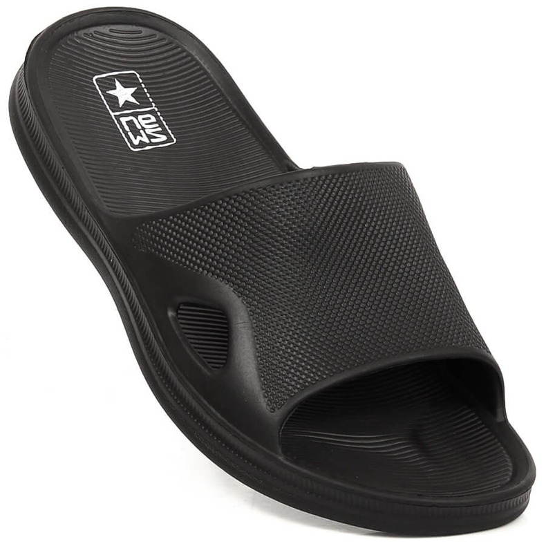 Sportpantoffeln NEWS aus schwarzem Schaumstoff 1