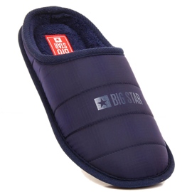 Marineblaue Big Star isolierte Hausschuhe KK274601 1