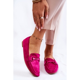 Wildleder-Loafer mit fuchsiafarbener Santi-Dekoration rosa 1