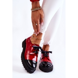 Lackierte Schnürschuhe Laura Messi 2441 Rot 1