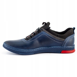 Polbut Herrenlederschuhe K24 Marineblau 2