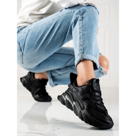 W. Potocki Potocki schwarze Turnschuhe 1