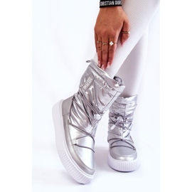 Isolierte Schneestiefel für Damen Big Star KK274195 Silber silber- 1