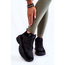 Damen High Sportschuhe Memory Foam System Big Star KK274356 Schwarz 2