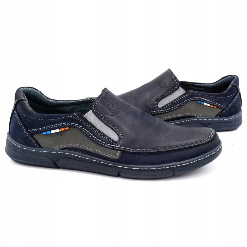 Olivier Herren-Mokassin-Schuhe 283GT, Marineblau 3