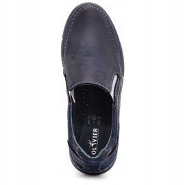 Olivier Herren-Mokassin-Schuhe 283GT, Marineblau 4