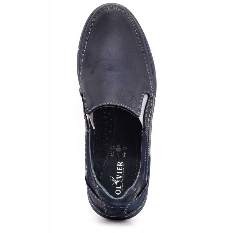 Olivier Herren-Mokassin-Schuhe 283GT, Marineblau 4