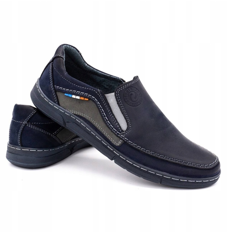 Olivier Herren-Mokassin-Schuhe 283GT, Marineblau 2