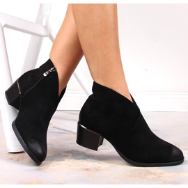 Schwarze Vinceza-Stiefel aus Wildleder mit hohem Absatz für Damen 1