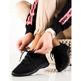 TRENDI Sportschuhe zum Schnüren schwarz 1