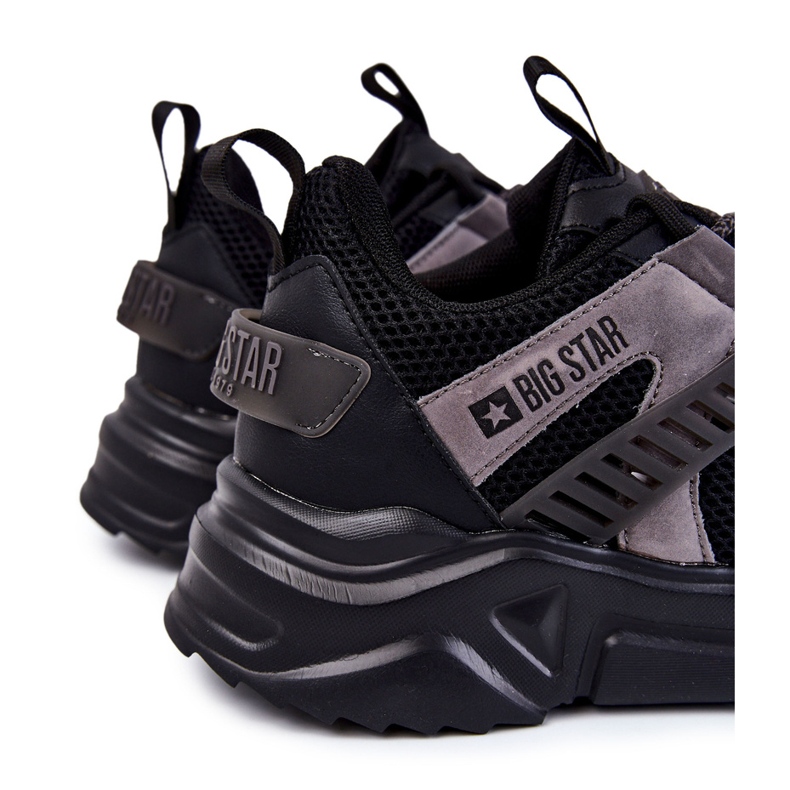 Leichte Herren Sportschuhe Big Star KK174054 Schwarz 2